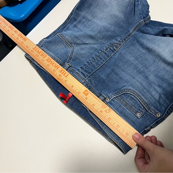 Spanx Ankle Straight Leg Jeans Vintage Indigo Pull On Large D2 - Picture 9 of 9